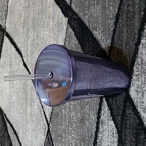 STARBUCKS 2016  SMOOTH IRIDESCENT PURPLE EMBOSSED SIREN STAINLESS STEEL TUMBLER